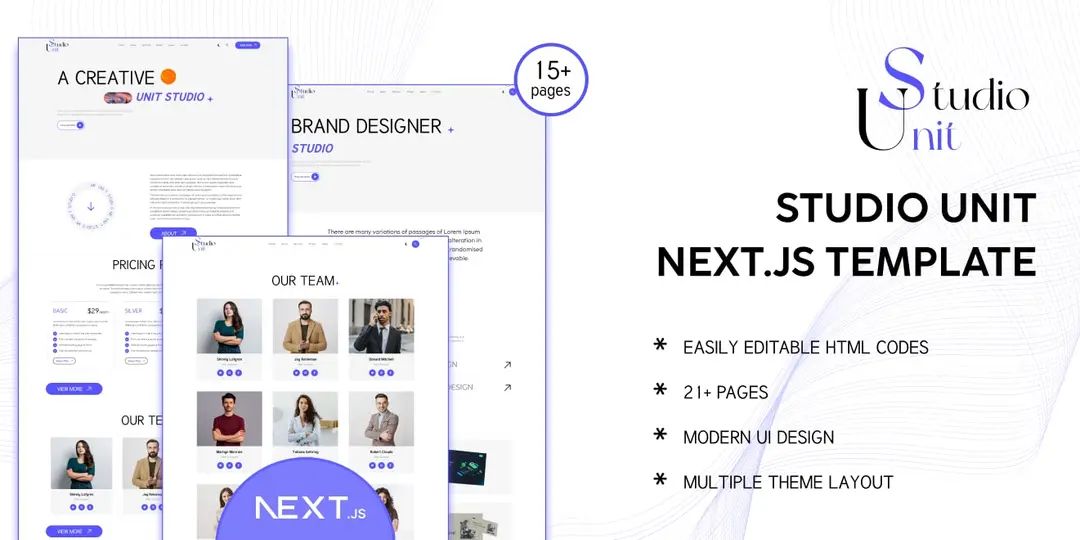 next.js portfolio template